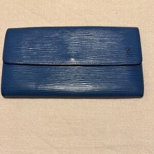 Louis Vuitton Blue Epi Leather Wallet